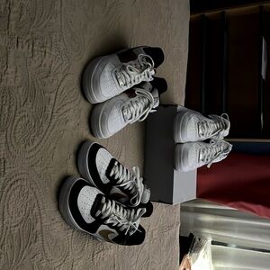 Air Force One’s x3 
Black & White Jordan Flights 
Black & Yellow Jordan 1 Mids